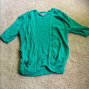 Teal cardigan